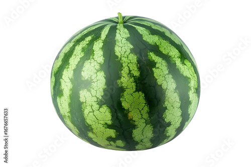 Ripe Watermelon on Black Background