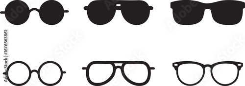 glasses icon. eye health eyewear. Hipster or geek plastic. eye optic lens icon. Retro eye glasses design. sunglasses icon design vector