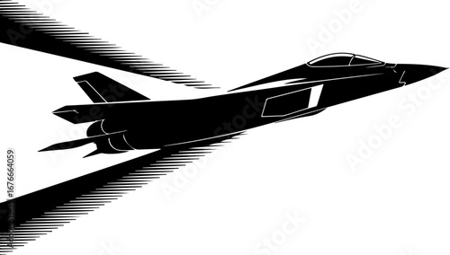 "Futuristic Combat Jet" Vector
