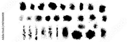 Wallpaper Mural Beautiful Brushes collection. Grunge Elements - Brush strokes, ink paint brushes, grunge lines. Rectangle text box for social media and network, Eps 10, modern. Torontodigital.ca