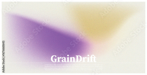 A serene composition featuring a soft, abstract design with a textured, blurred effect, and a hint of subtle grain for an artistic touch. The color palette blends purple and yellow hues.