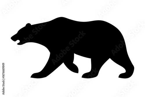 silhouette of a bear