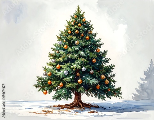 Christmas tree illustration (1)