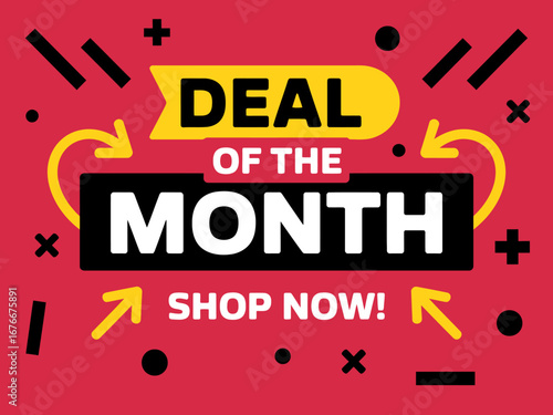 Exciting deal of the month with shop now call to action