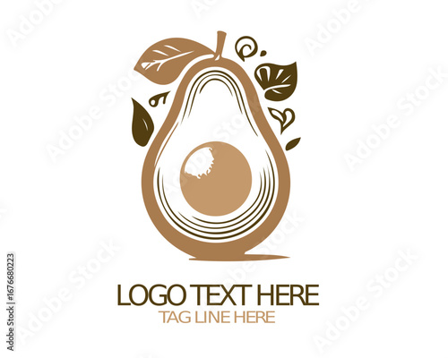 Avocado Logo Vector Design