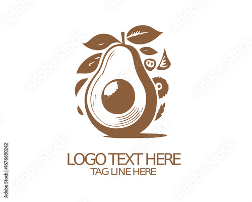 Avocado Logo Vector Design
