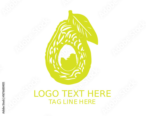Avocado Logo Vector Design