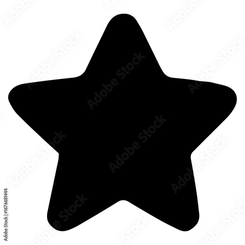 Christmas Star Icon - Winter Holiday Topper Symbol for Design