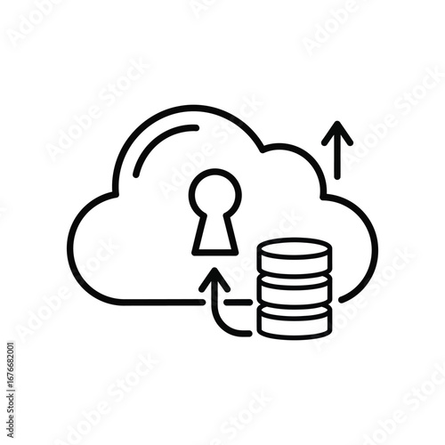 Cloud Data Security: A visual representation of data security in the cloud, symbolizing the protection and secure storage of information.
