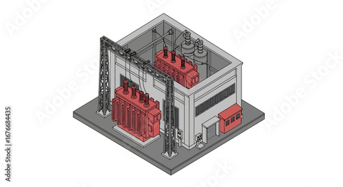 electrical substation power plant infrastructure facility