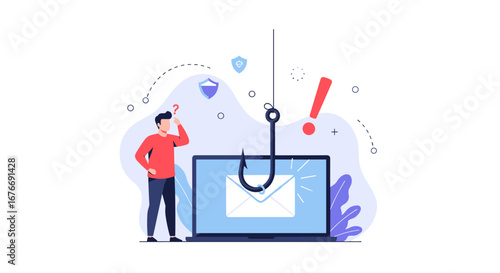 Beware of phishing scams and protect your data with vigilance against online fraud and cybercrime
