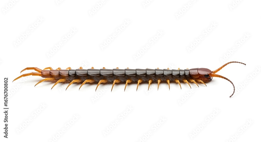Obraz premium caterpillar on white background