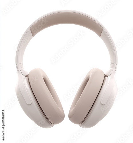 Wallpaper Mural Light beige over-ear headphones Torontodigital.ca