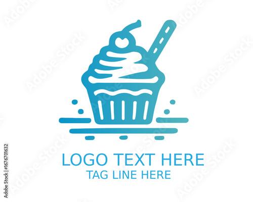 Dessert Logo Design Vector