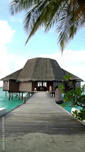 tropical beach resort