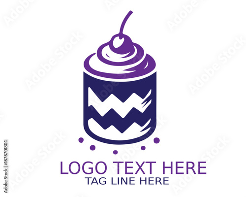 Dessert Logo Design Vector