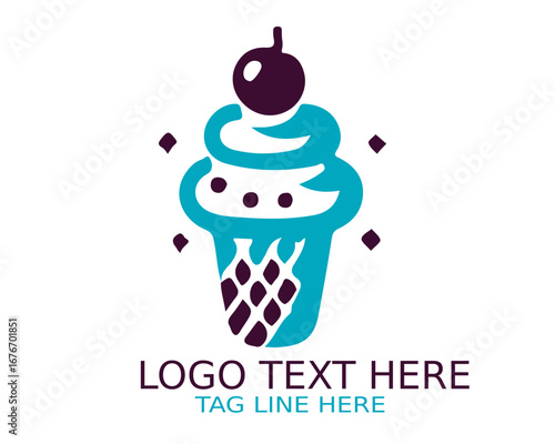 Dessert Logo Design Vector