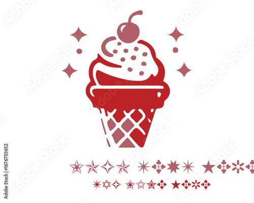 Dessert Logo Design Vector