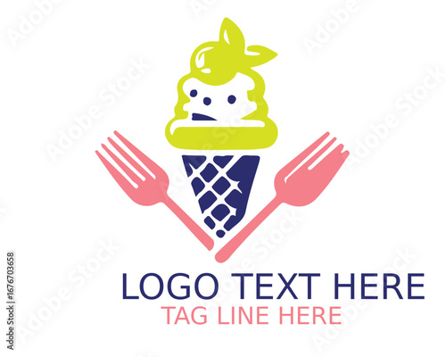 Dessert Logo Design Vector