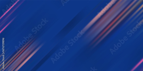 Hipster modern geometric abstract background. Bright blue banner with a trend gradient stripes, textured background. Business template for a bright color. Illusion stripes background.