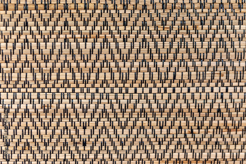 Mat patterns made from natural materials, hand-woven.