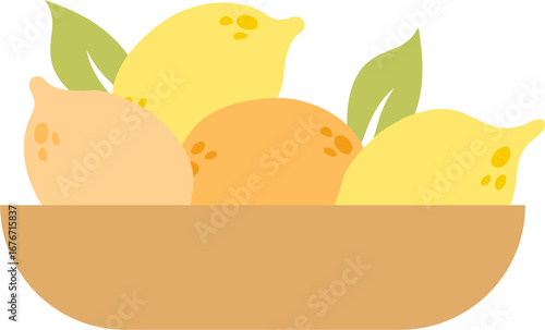 pile of lemon fruits harvest