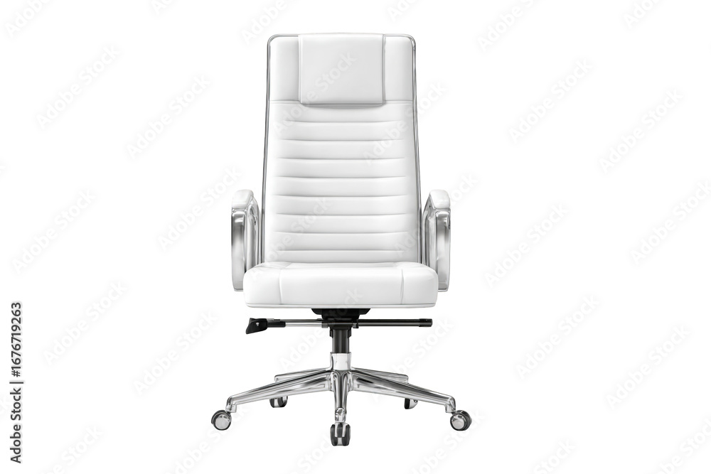 Fototapeta premium White office chair, front view