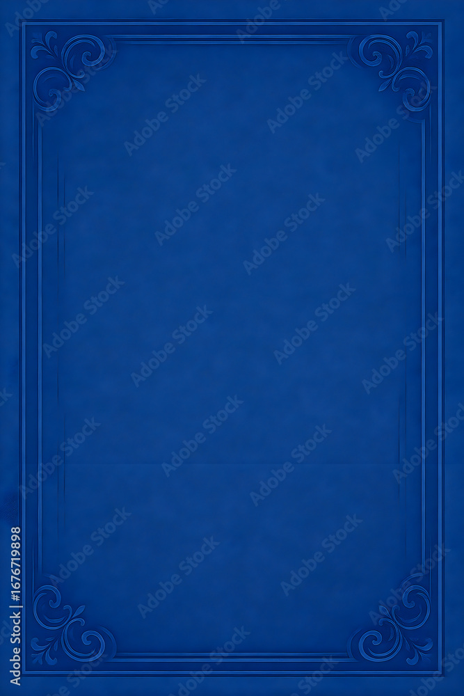 Obraz premium Blue Royal Dinner Invitation Template