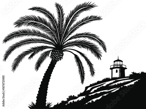 palm tree silhouette