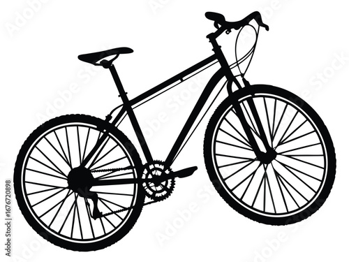 silhouette of a bicycle