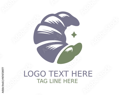 croissant Logo Design Vector