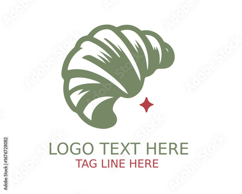 croissant Logo Design Vector