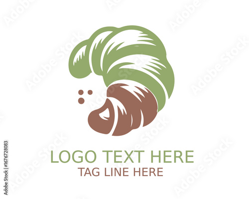 croissant Logo Design Vector