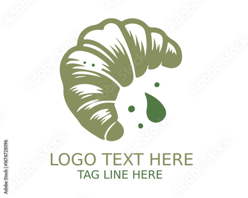 croissant Logo Design Vector