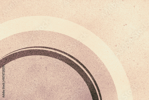 パーティクル入り半円アーチ模様のテクスチャ背景　茶色 