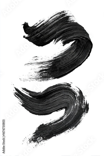Abstract Black Swirls