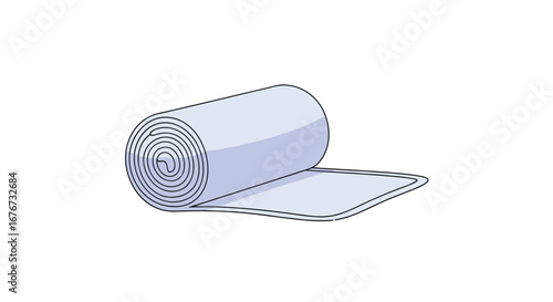 Flexible white fabric roll for versatile applications in home and professional settings