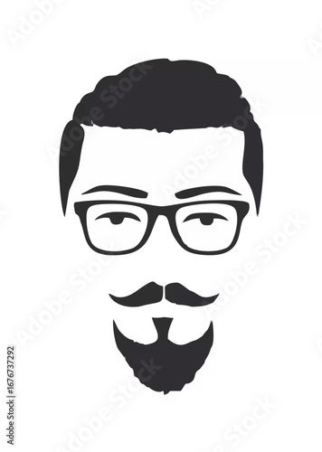 Silhouette of a man with glas...