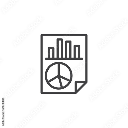 Report Document line icon