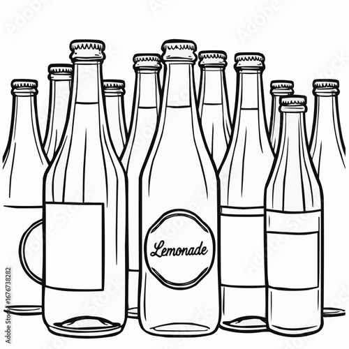 Lemonade bottles.  
