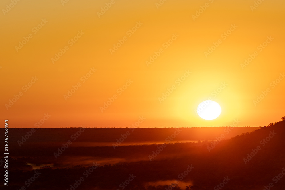 Fototapeta premium Sunrise along the remote Gibb River Road.