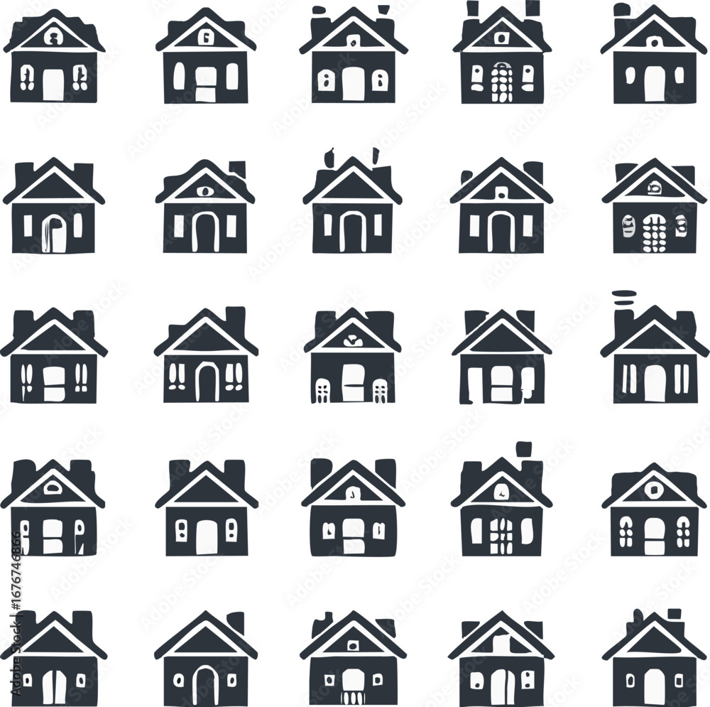 Fototapeta premium house icons set