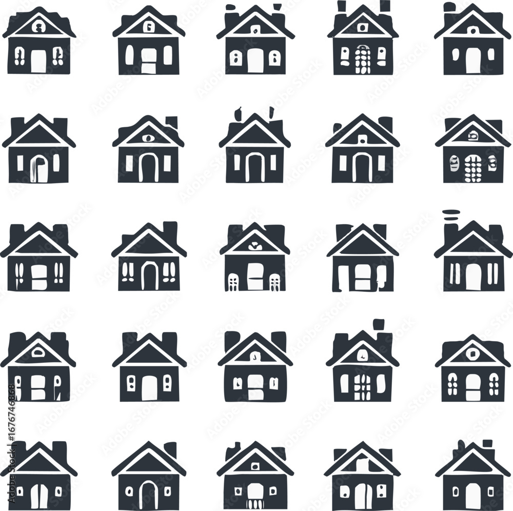 Fototapeta premium house icons set