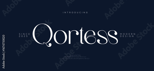 Qortess modern creative minimal alphabet small letter logo design