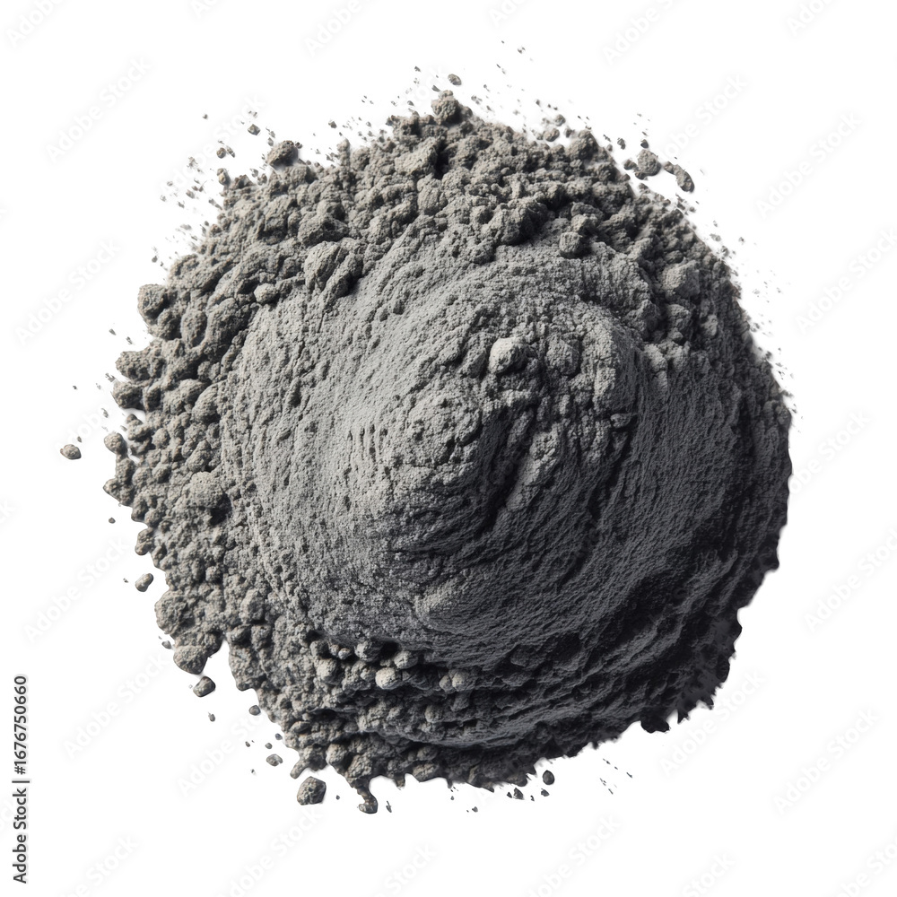 Fototapeta premium Dark gray powder pile