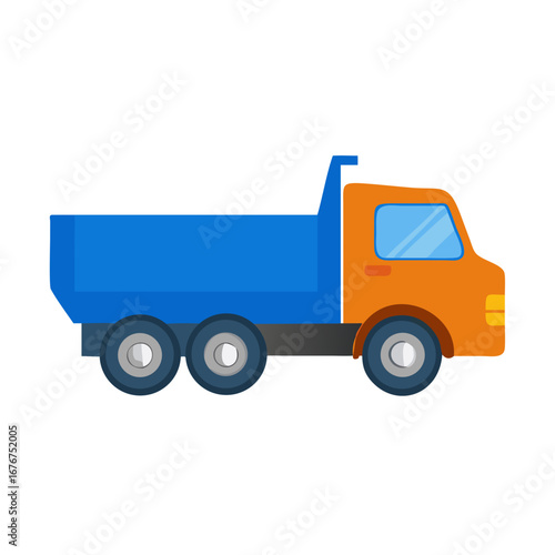 toy truck isolated on white background