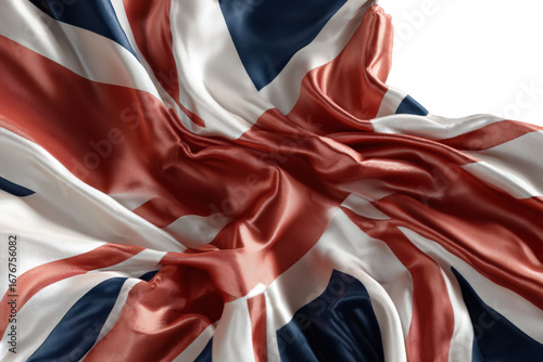 Wallpaper Mural Detailed close-up of a waving Union Jack flag Torontodigital.ca