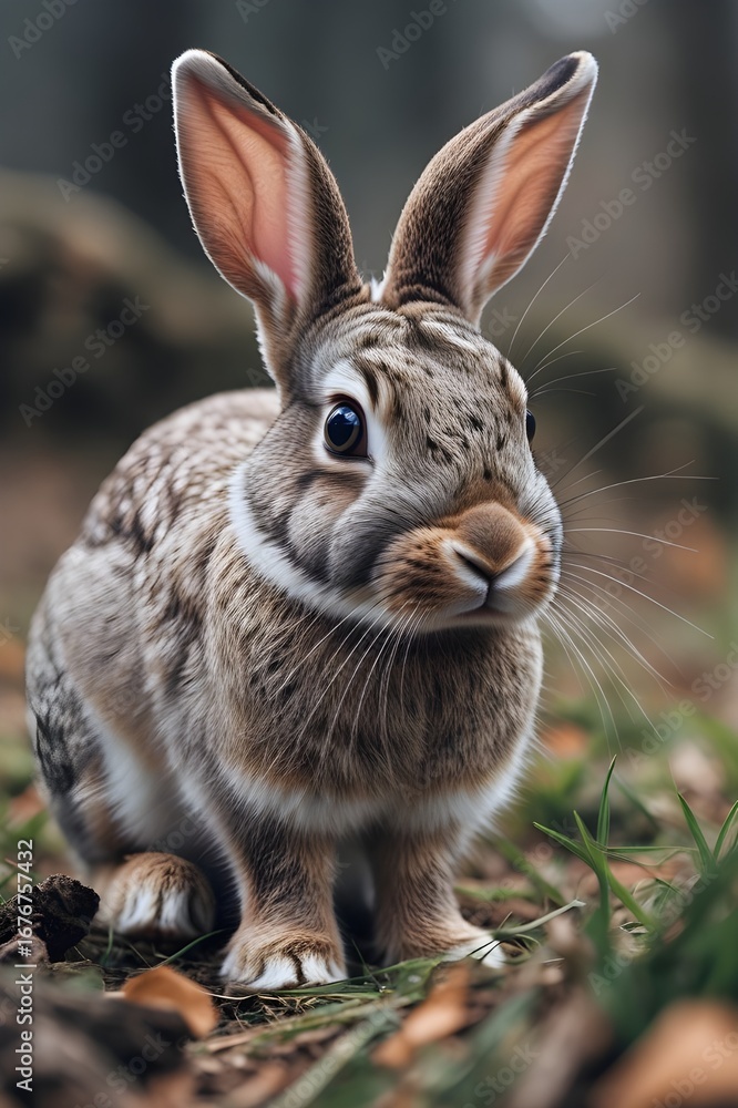 Fototapeta premium rabbit in the grass