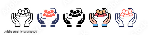 Social Welfare multiple icon
