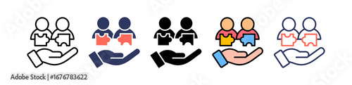 Social Contribution multiple icon